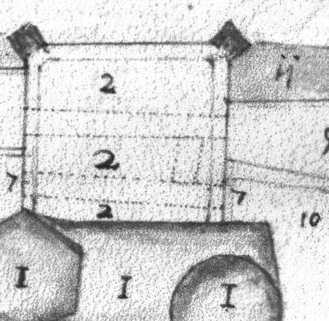 Ausschnitt Plan 1679: Neuer Bau