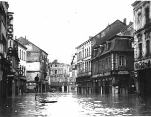 Hochwasser 1947 St. Johanner Markt