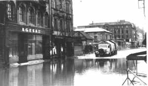 Hochwasser 1947 Bahnhofstraße