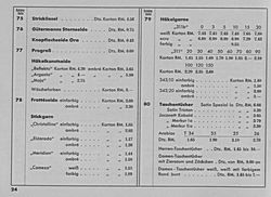 S. 24: Preisliste zu Katalog-Seiten 75-80