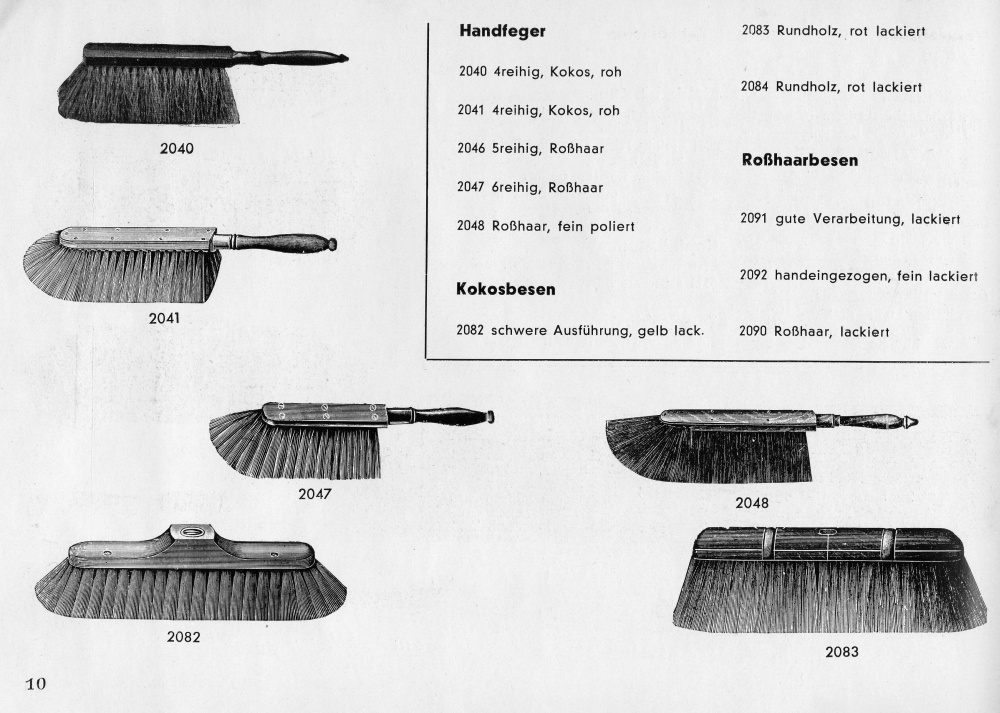 S. 10: Bürstenwaren - Handfeger