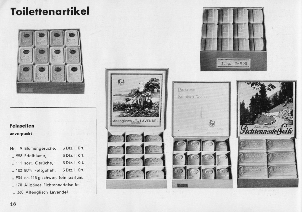 S. 16: Toilettenartikel - Feinseifen