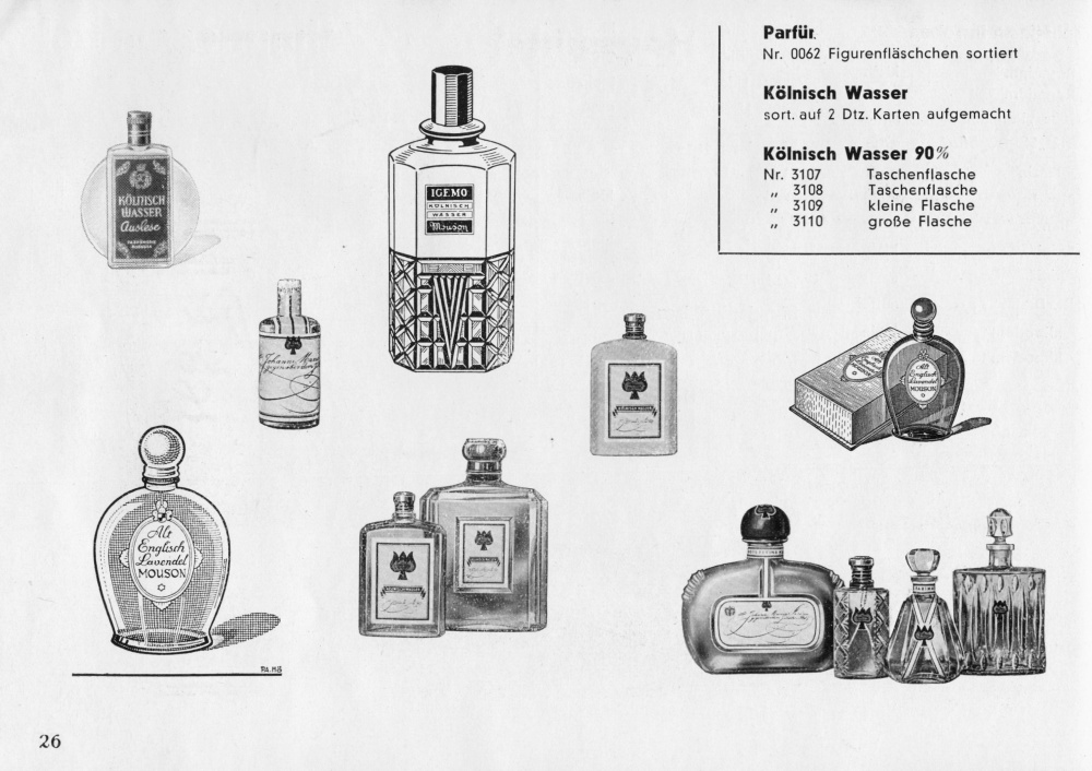 S. 26: Parfüm, Kölnisch Wasser