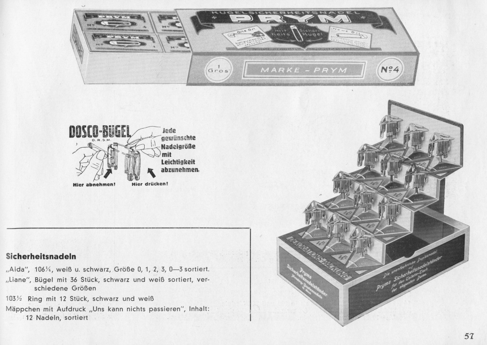 S. 57: Sicherheitsnadeln
