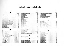 S. 3: Inhalts-Verzeichnis A-F