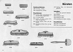 S. 8: Bürstenwaren - Bürsten u. Schrubber