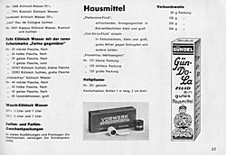 S. 27: Parfüm, Hausmittel, Heftpflaster