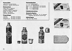 S. 32: Fliegenfänger, Thermosflaschen