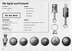 S. 34: Für Spiel u. Freizeit - Kreisel, Märbel