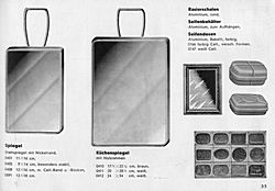 S. 35: Spiegel, Seifendosen, Rasierschalen