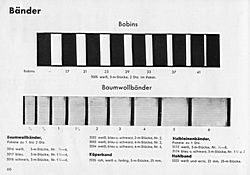 S. 46: Bänder und Bobins