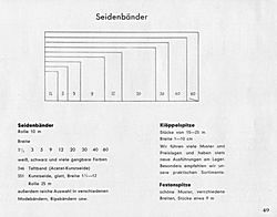 S. 49: Seidenbänder, Klöppelspitzen