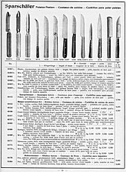 S. 21: Sparschäler, Messer