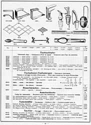 S. 26: Tischtuchhalter, Aus-<br> schankkorke, Teebrühlöffel