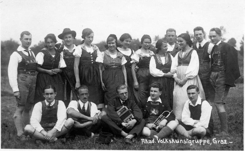 Akademische Volkstanzgruppe, Graz, wohl 1920er