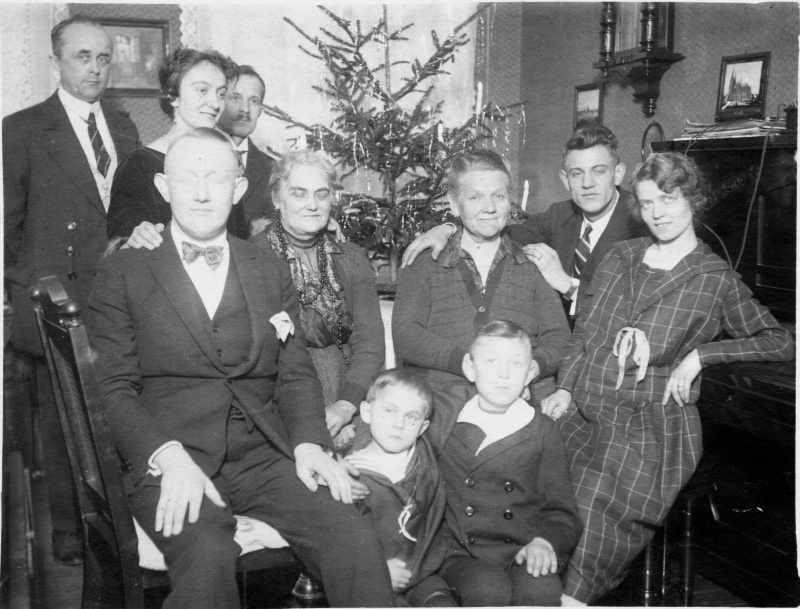 Weihnachtsfeier, wohl Raum Saarbrücken späte 1920er