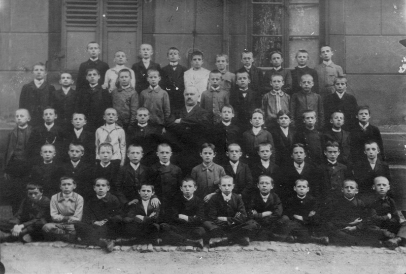 Klassenfoto Knabenschule, Saarbrücken 1908