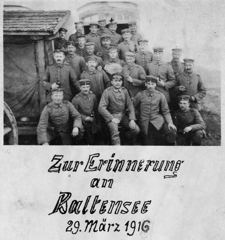 Erinnerung an Baltensee 29.03.1916