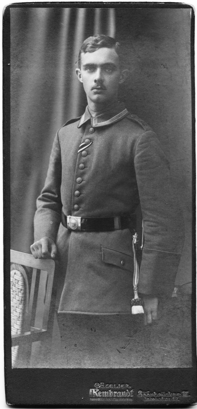 Soldatenporträt um 1914