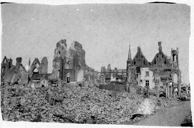 Zerstörte Stadt, um 1916-18