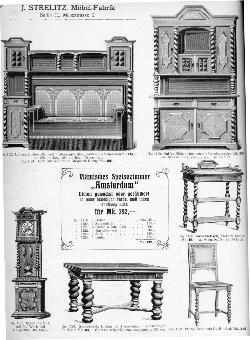 S. 20: Vlämisches Speisezimmer <br> "Amsterdam"