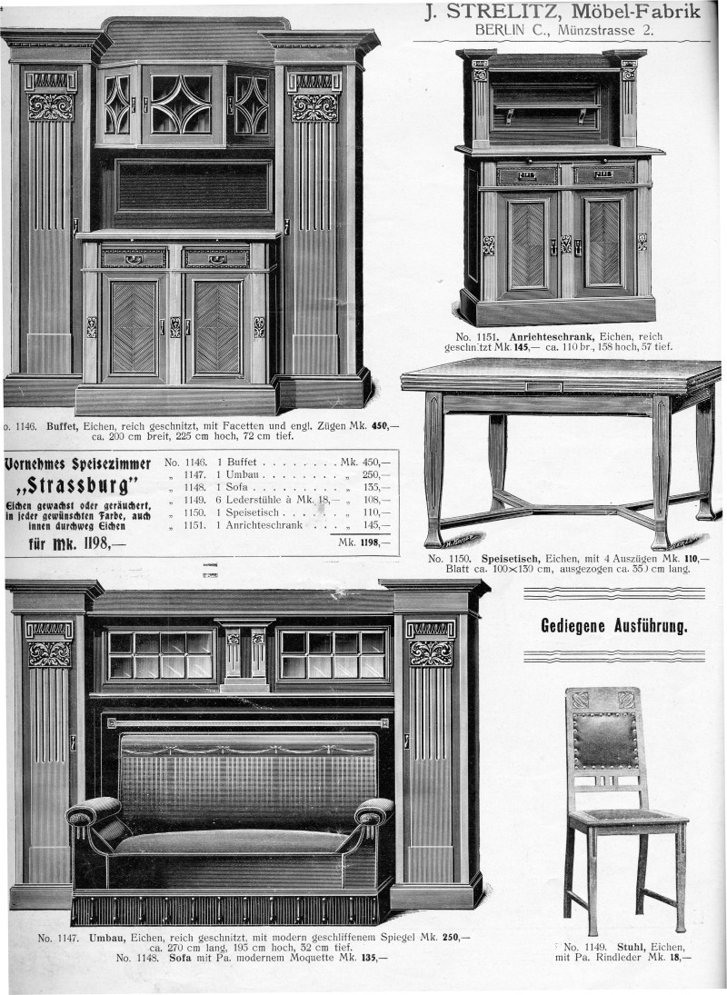 S. 24: Vornehmes Speisezimmer <br> "Strassburg"