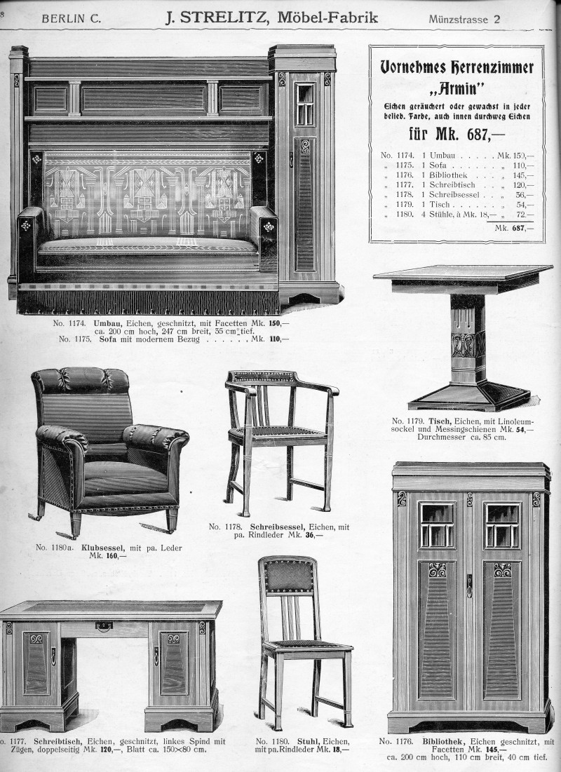 S. 28: Vornehmes Herrenzimmer "Arnim"