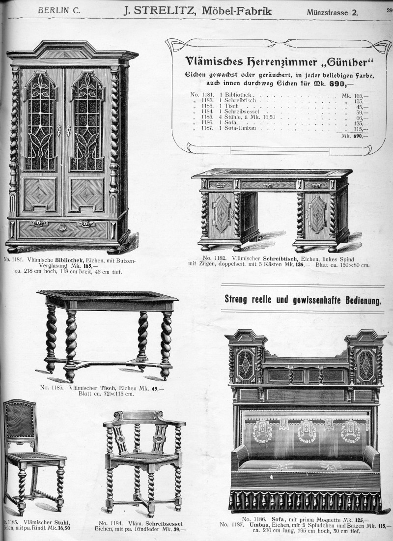 S. 29: Vlämisches Herrenzimmer "Günther"