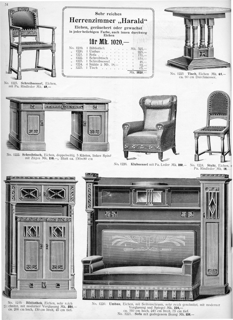 S. 34: Sehr reiches Herrenzimmer <br>"Harald"