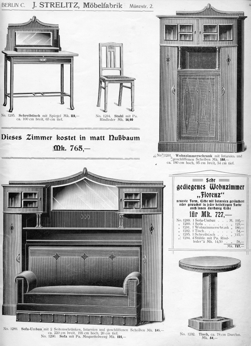 S. 45: Sehr gediegenes Wohnzimmer <br>"Florenz"