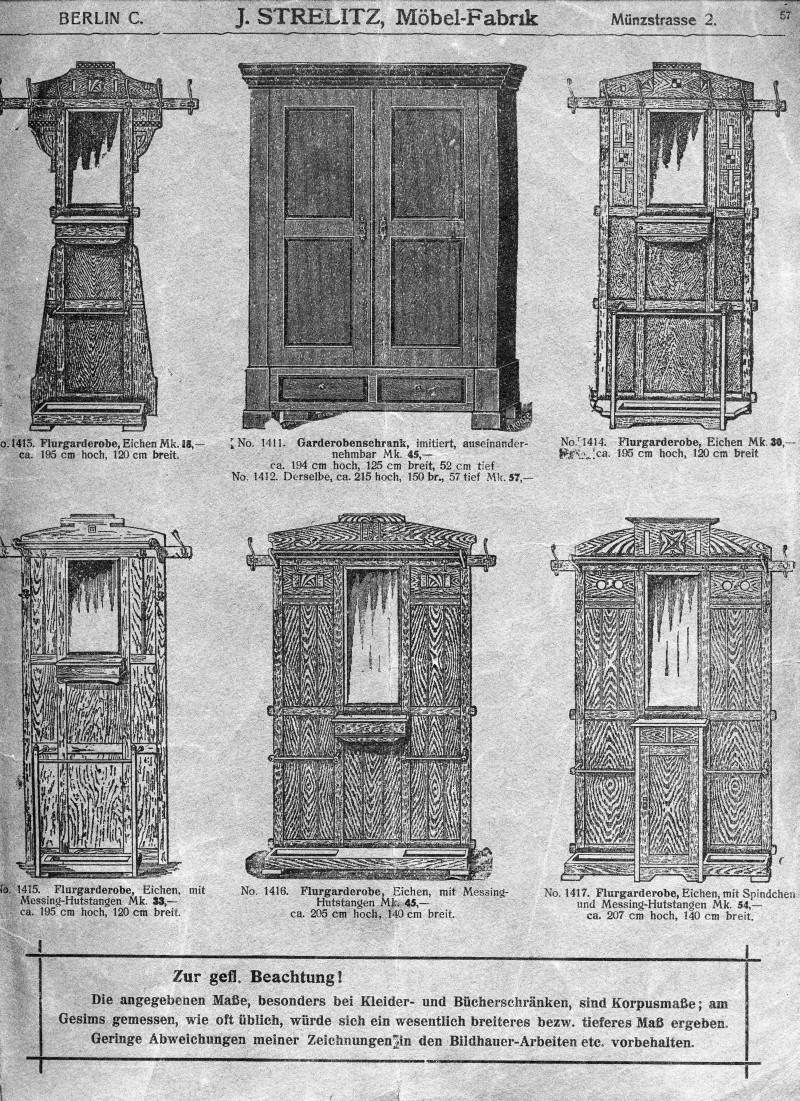 S. 57: Flurgarderoben und Garderobenschrank