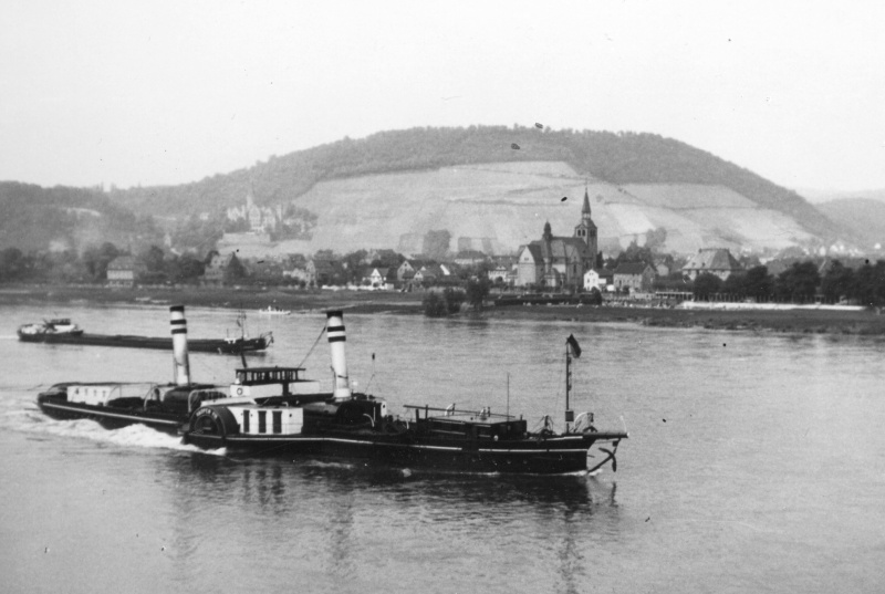 Harpen VIII vor Höningen am Rhein, Juni 1955