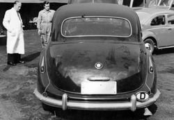 "Barockengel" BMW 501 in Werkstatt, Köln Juli 1954