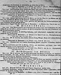 S. 18: III. Felddiebstähle. IV. Beschädigung<br> von Bäumen. V. Viehweide.