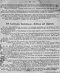 S. 22: XII. Landstraßen, Verbindungs-,<br> Feldwege und Fußpfade.