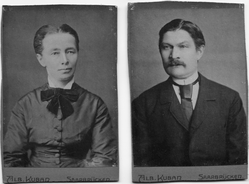 Paar aus Saarbrücken, um 1890-1900