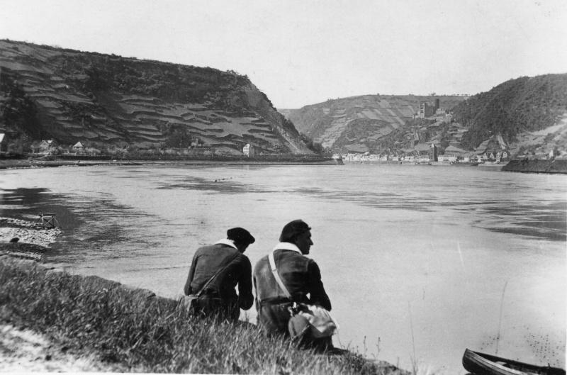 Rheinpartie an der Loreley, Pfingsten 1929