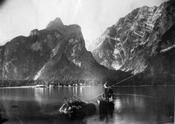 Idyllisches Angeln im Königsee, 1922