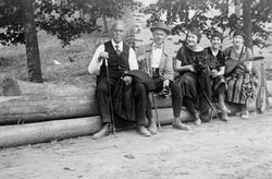 Kleiner Ausflug zur Burg Pyrmont, Sommer 1926